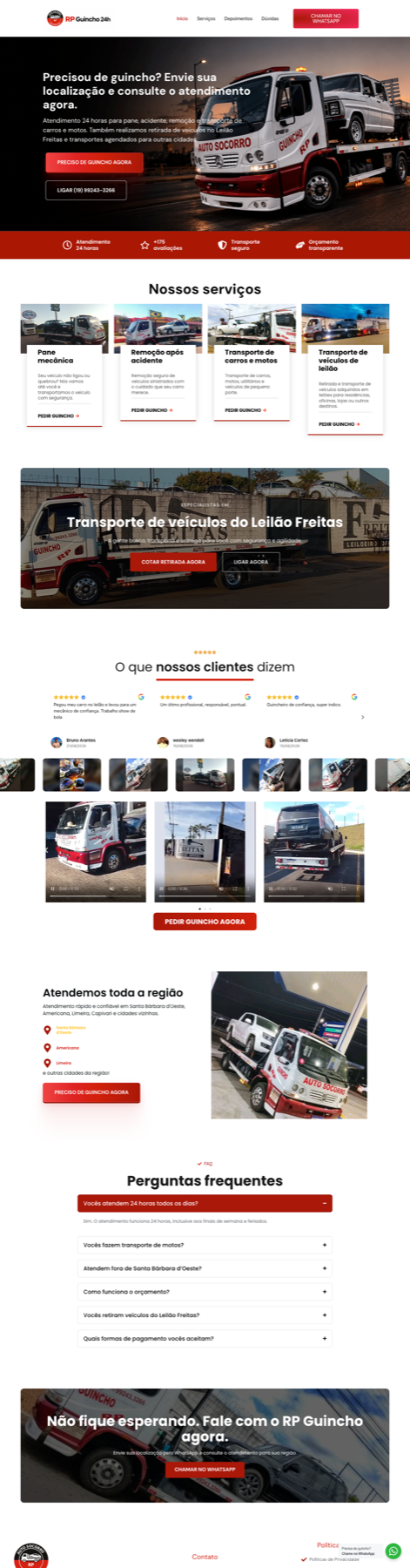 Page developed for RP Guincho 24h shown on a laptop